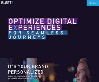 Blastx.com(Optimize Digital Experiences for Seamless Journeys) Screenshot