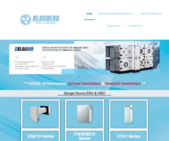 Blauberg.us(Heat & Energy Recovery Ventilation Systems) Screenshot