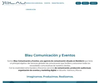 Blaucomunicacion.es(Agencia de comunicación en Alicante y Benidorm) Screenshot