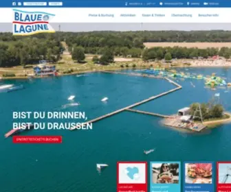 Blauelagune.de(Blaue Lagune) Screenshot