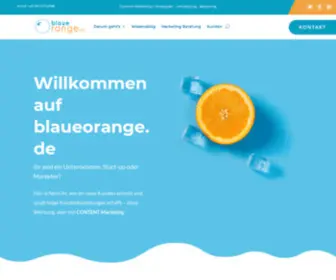 Blaueorange.de(In Freiburg bietet Digital Marketing Strategien für KMU. Beratung und Umsetzung) Screenshot