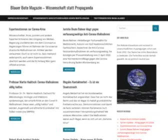Blauerbote.com(Wissenschaft statt Propaganda) Screenshot