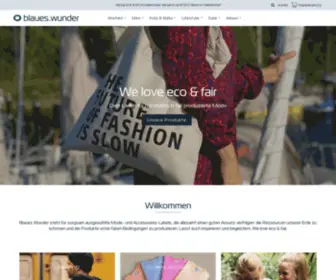 Blaueswunder-Store.de(We love eco & fair) Screenshot