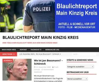 Blaulicht-MKK.de(Blaulichtreport Main Kinzig Kreis) Screenshot