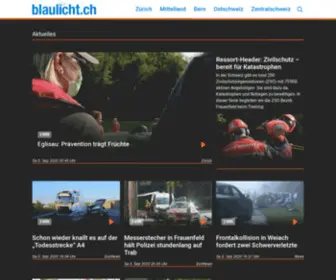 Blaulicht.ch(Das Videoportal mit den wichtigsten Blaulicht) Screenshot