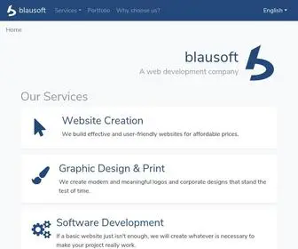 Blausoft.net(A web development company) Screenshot