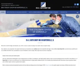 Blautobodynaperville.com(B & L Auto Body Inc) Screenshot