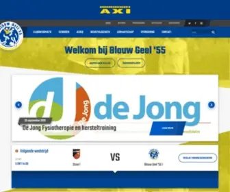 Blauwgeel55.nl(Blauw Geel '55) Screenshot