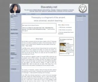 Blavatsky.net(This site focuses on Madame Blavatsky and her teaching) Screenshot