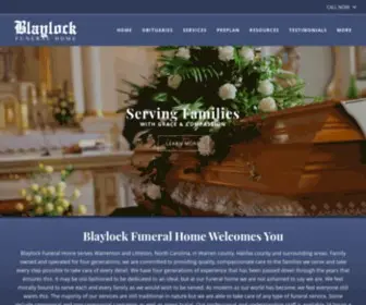 Blaylockfh.com(Blaylock Funeral Home) Screenshot