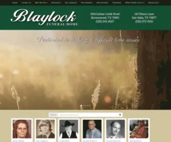 Blaylockfuneralhome.com(Blaylock Funeral Home) Screenshot