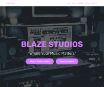 Blaze-Studios.co.uk(Blaze Studios Professional Recording Studio) Screenshot