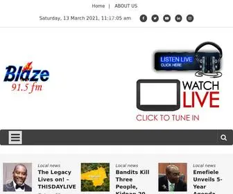 Blaze915FM.com(THE STATION THAT MAKES YOU HAPPY) Screenshot