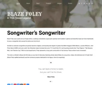 Blazefoley.com(Blaze Foley) Screenshot