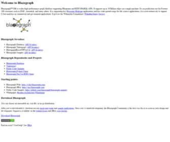 Blazegraph.com(Blazegraph Database) Screenshot