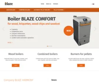 Blazeharmony.com(Kotle na dřevo i pelety pro 21) Screenshot