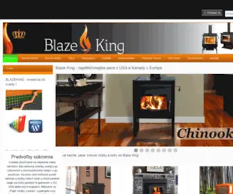 Blazeking.sk(Najúčinnejšie americké a kanadské pece na svete Blaze King) Screenshot