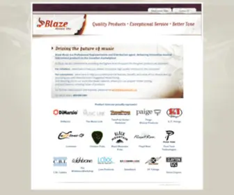 Blazemusic.ca(Blaze Music Inc) Screenshot