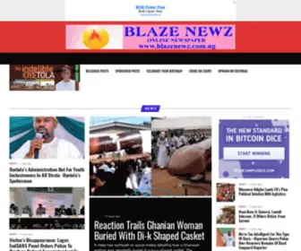 Blazenewz.com(Blaze Newz) Screenshot