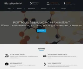 Blazeportfolio.com(Portfolio Rebalancing and Trade Management Technology) Screenshot