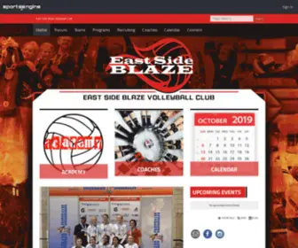 Blazevolleyball.com(East Side Blaze Volleyball Club) Screenshot