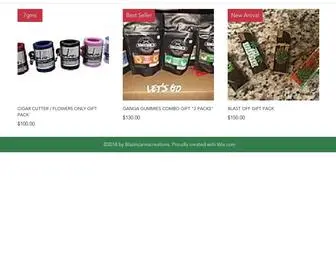 Blazincannacreations.com(Edibles and Exotic Flowers) Screenshot