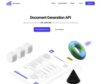 Blazingdocs.com(Document Generation API) Screenshot