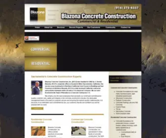 Blazona.biz(Sacramento Concrete Construction Contractor) Screenshot