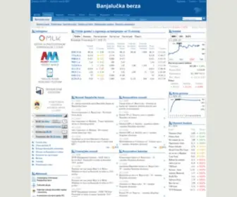 Blberza.com(Banjalučka berza hartija od vrijednosti) Screenshot