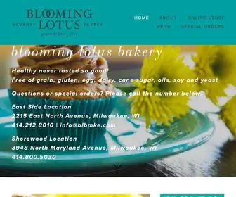 BLBmke.com(Blooming Lotus Gourmet Bakery) Screenshot