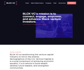 BLCKVC.org(BLCK VC’s mission) Screenshot