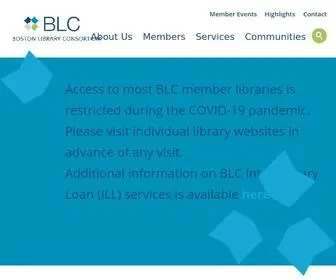 BLC.org(Boston Library Consortium) Screenshot