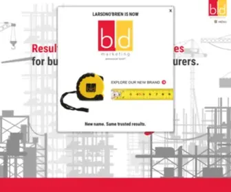 BLD-Marketing.com(Results-based Building Materials Marketing) Screenshot