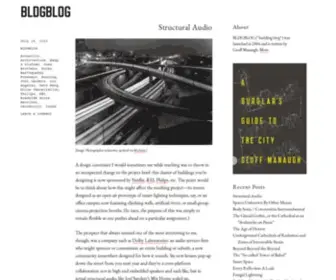 BLDGblog.com(Architectural conjecture) Screenshot