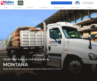 BLDrmontana.com(Builders FirstSource) Screenshot