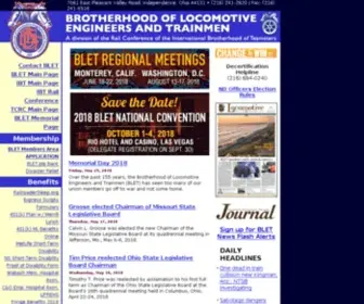 Ble-T.org(Brotherhood of Locomotive Engineers and Trainmen) Screenshot