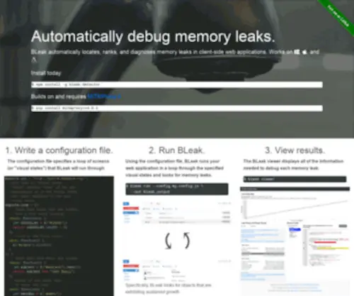 Bleak-Detector.org(Bleak Detector) Screenshot