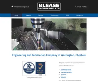 Bleaseeng.co.uk(Engineering Company Cheshire) Screenshot