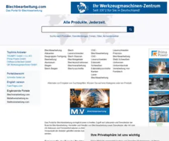 Blechbearbeitung.com(Händler) Screenshot