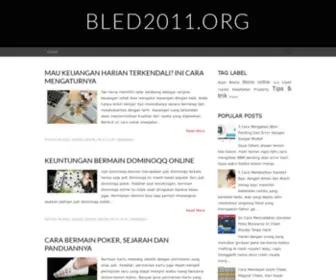 Bled2011.org(Bled 2011) Screenshot