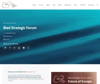 BledstrategicForum.org(Future of Europe) Screenshot