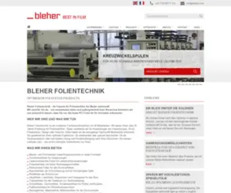 Bleher.com(Folien-Produkte für verschiedenste Anwendungen) Screenshot