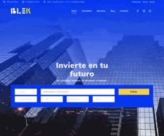 Blek.com.mx(BLEK Inmobiliaria) Screenshot