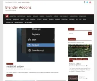 Blender-Addons.org(Blender addons) Screenshot
