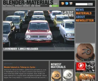 Blender-Materials.com(Render engines and more) Screenshot