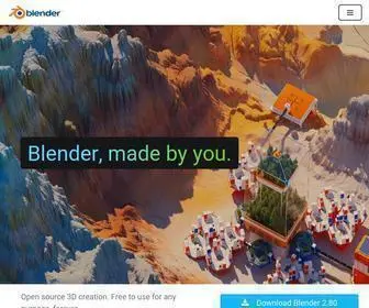 Blender.org(Home of the Blender project) Screenshot