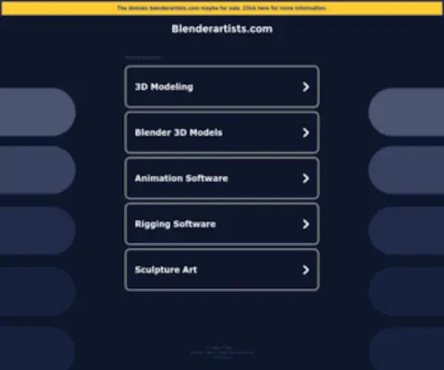 Blenderartists.com(Blenderartists) Screenshot