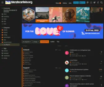 Blenderartists.org(Blender Artists) Screenshot