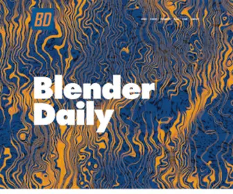 Blenderdaily.xyz(Blender Daily) Screenshot