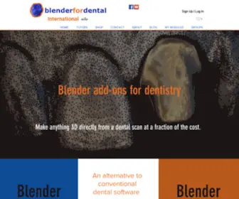 Blenderfordental.com(Digital Dentistry Software) Screenshot
